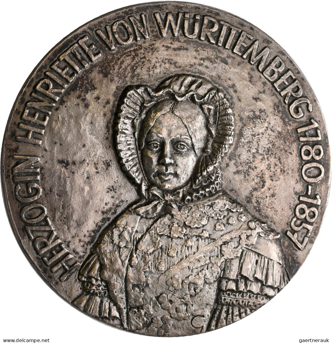 Medaillen Deutschland - Geographisch: Württemberg: Einseitige Silbergussmedaille - Sonstige & Ohne Zuordnung