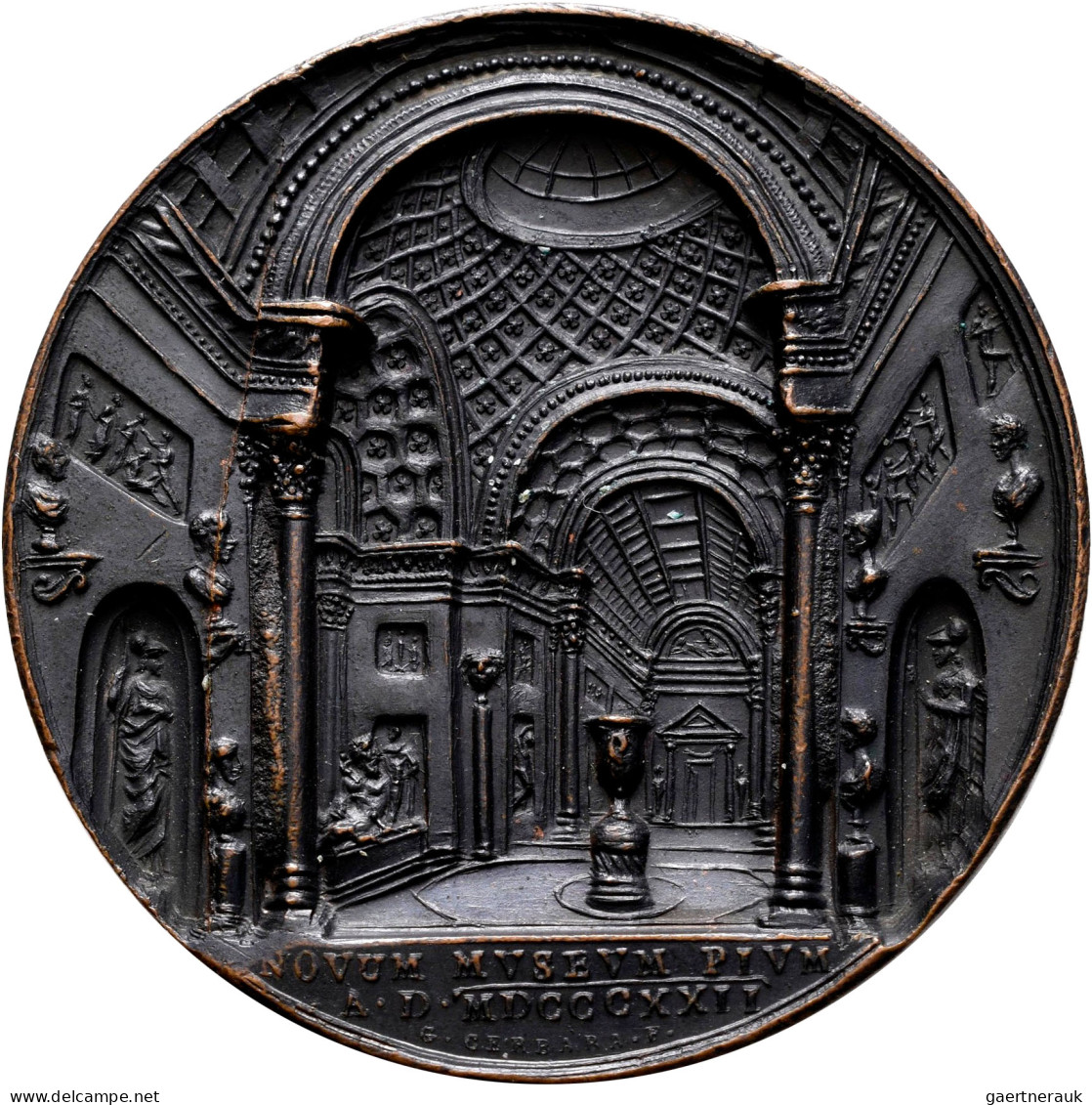 Medaillen - Religion: Italien-Kirchenstaat, Pius VII. 1800-1823: Bronzemedaille - Ohne Zuordnung