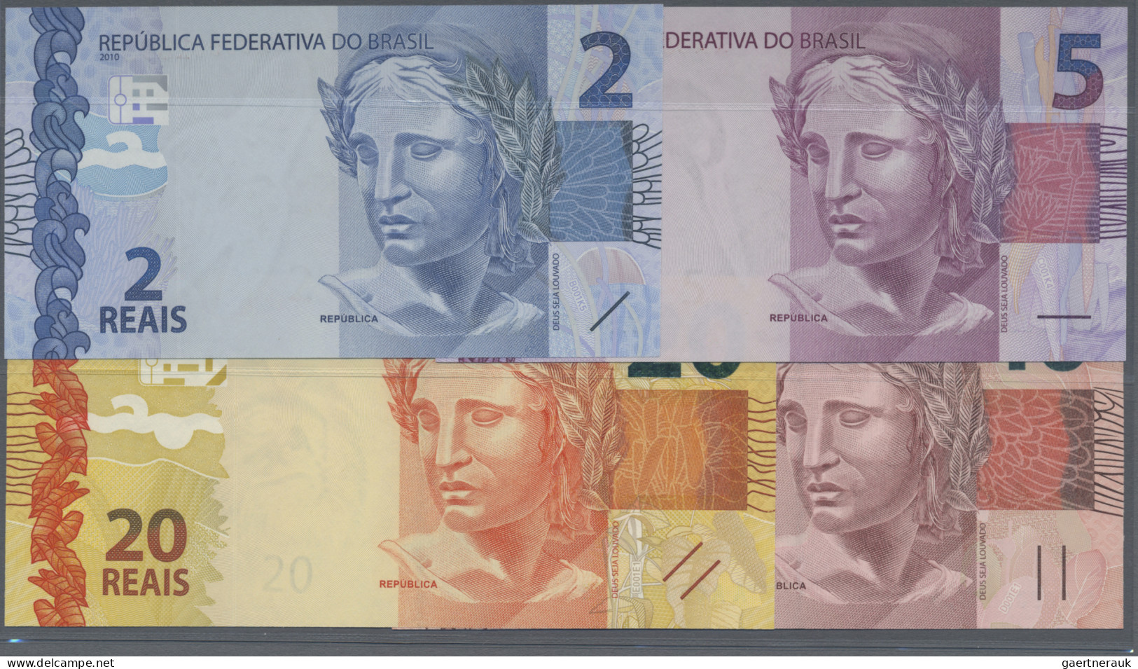 Brazil: Banco Central Do Brasil, Huge Lot With 15 Banknotes, Series 1994-2014, W - Brasil