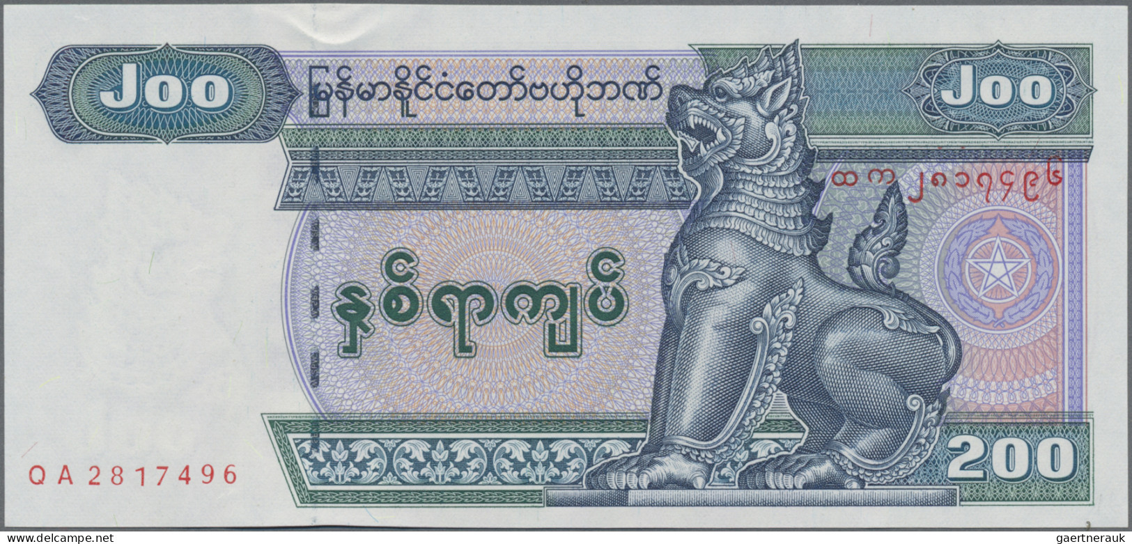 Burma / Myanmar / Birma: Central Bank Of Myanmar, Huge Lot With 18 Banknotes, 19 - Myanmar