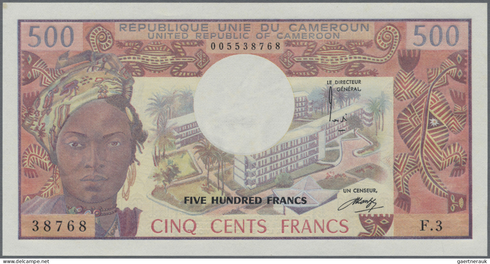 Cameroon: Banque Des États De L'Afrique Centrale - République Unie Du Cameroun, - Cameroun