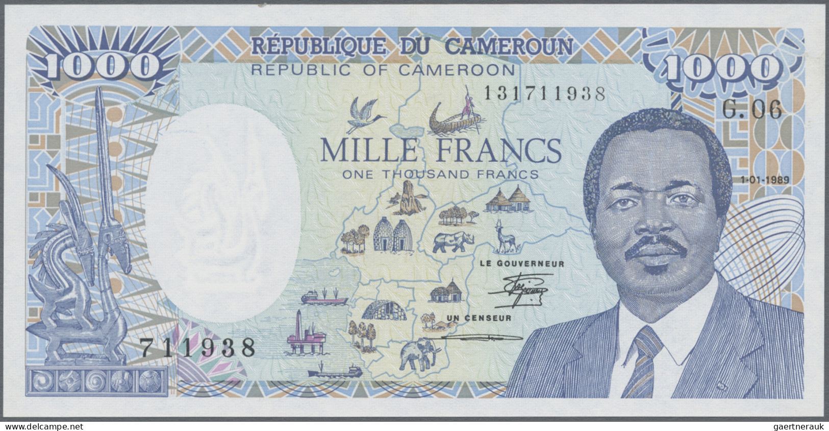 Cameroon: Banque Des États De L'Afrique Centrale - République Du Cameroun, Pair - Kamerun