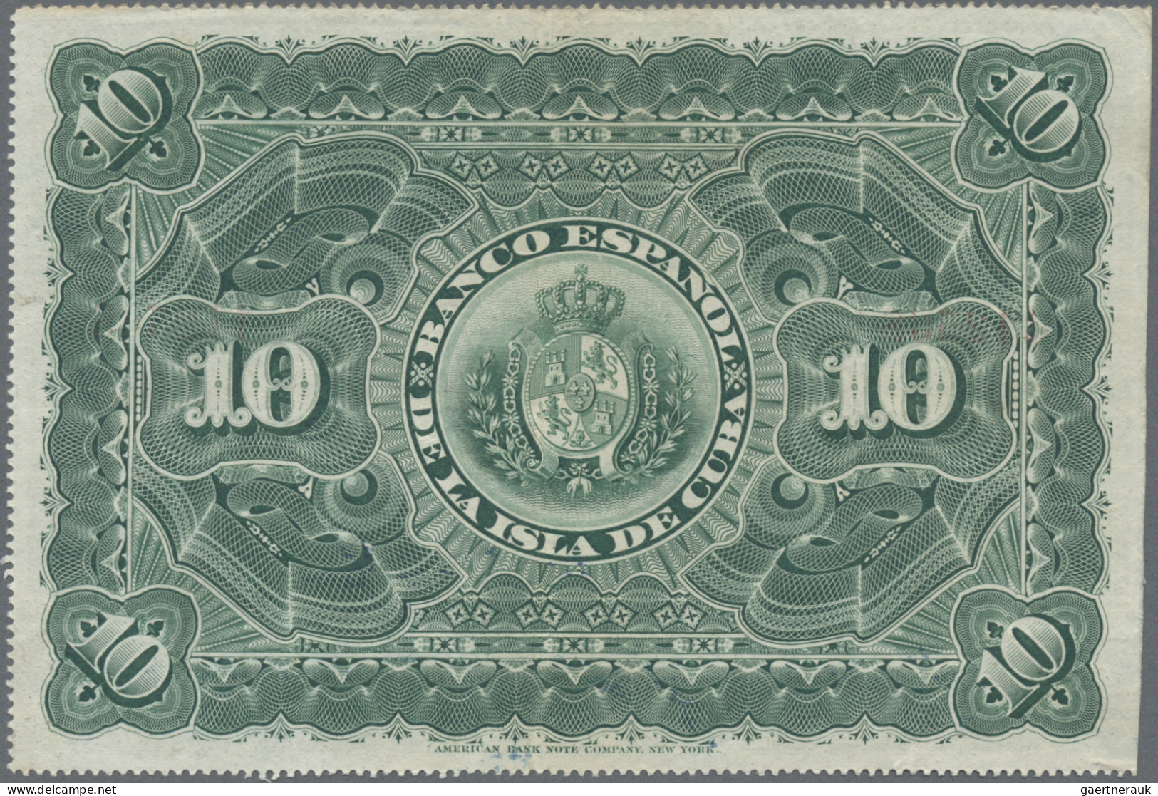 Cuba: Banco Español De La Isla De Cuba, Lot With 3 Banknotes, 1896 Series, With - Cuba