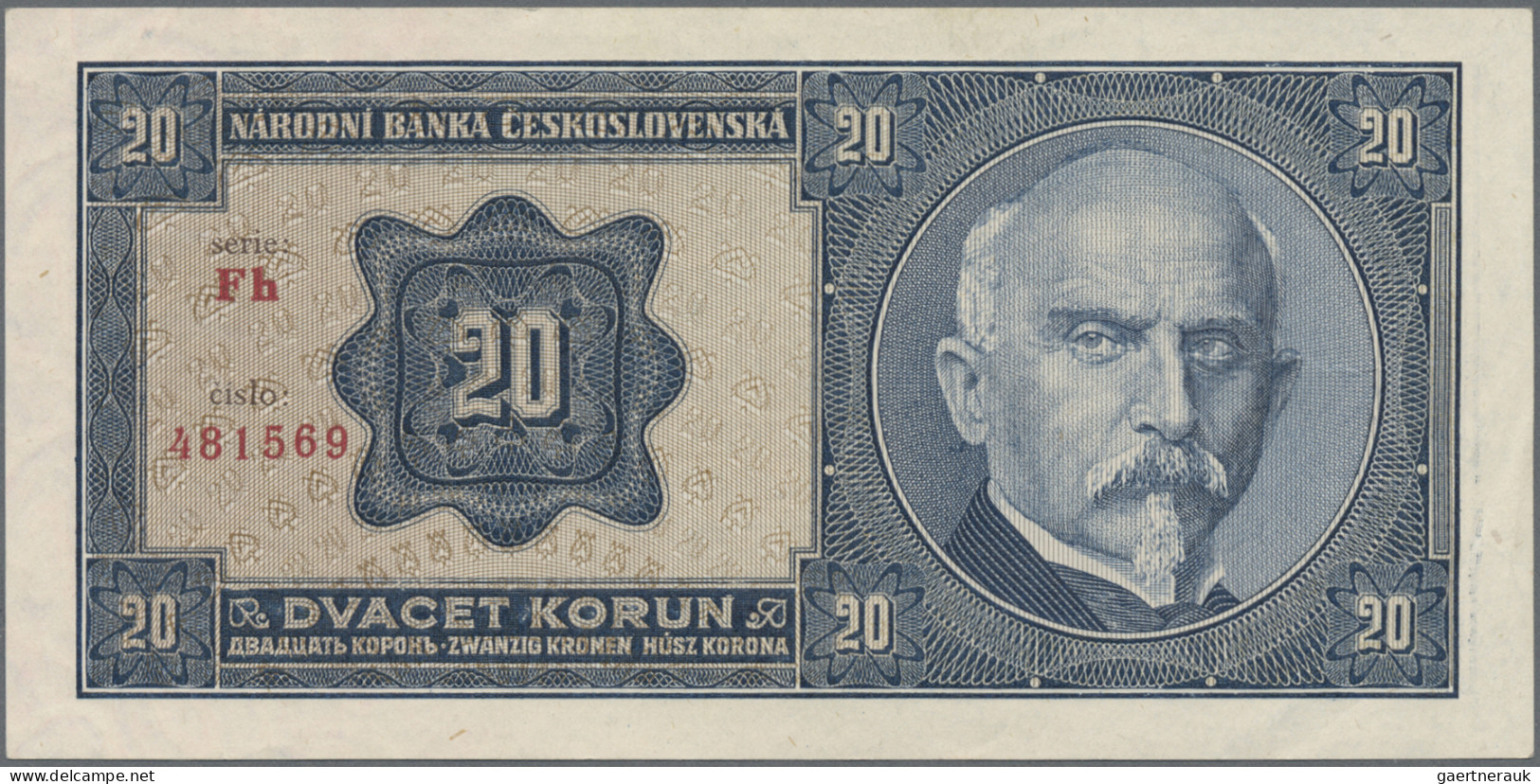 Czechoslovakia: Republika And Narodni Bank Ceskoslovenska, Lot With 3 Banknotes - Tschechoslowakei