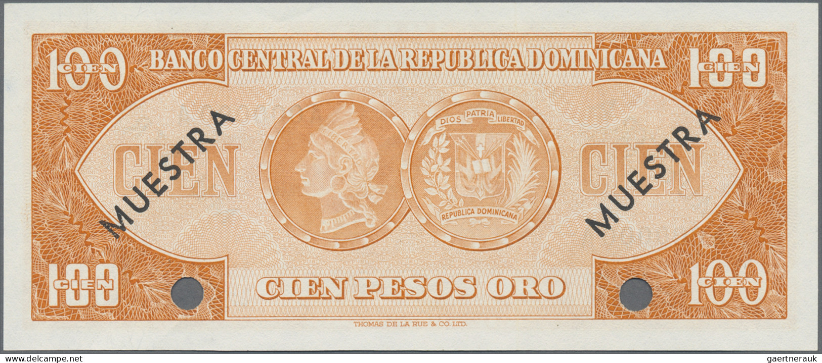 Dominican Republic: Banco Central De La República Dominicana, Pair With 100 And - Dominicana