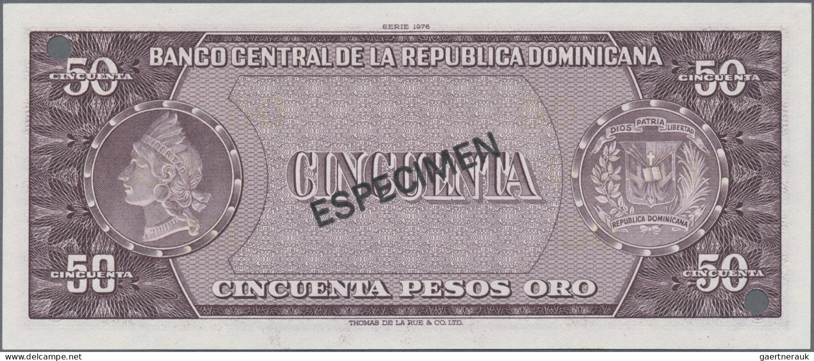 Dominican Republic: Banco Central De La República Dominicana, Lot With 1, 50 And - Dominicaanse Republiek