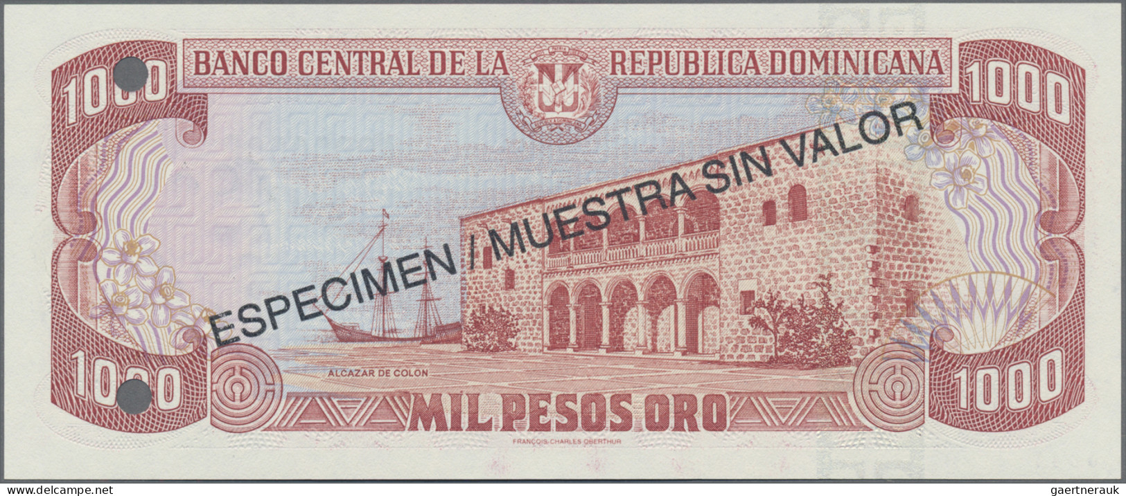 Dominican Republic: Banco Central de la República Dominicana, huge lot with 33 S