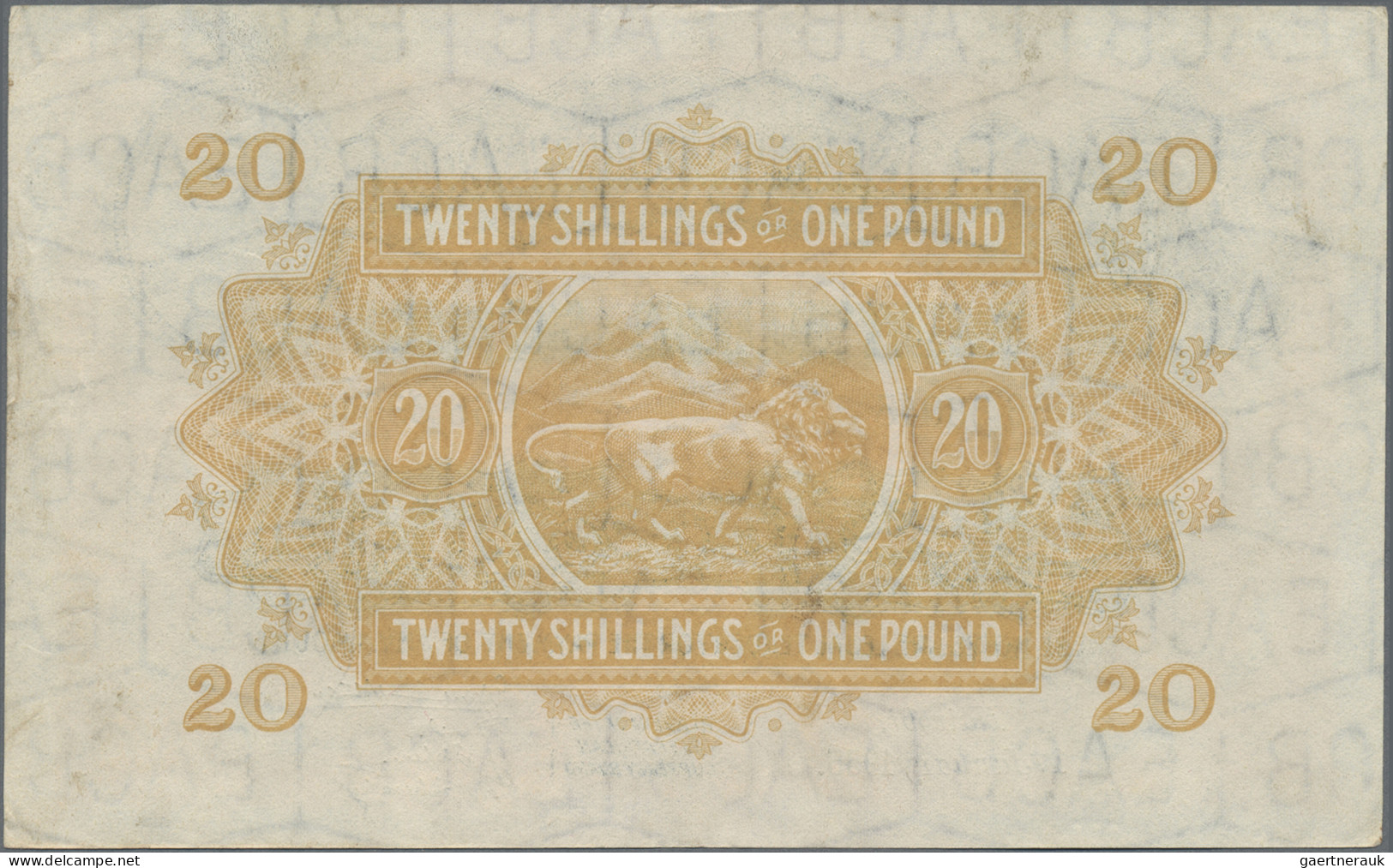 East Africa: The East African Currency Board, 20 Shillings = 1 Pound January 1st - Autres - Afrique