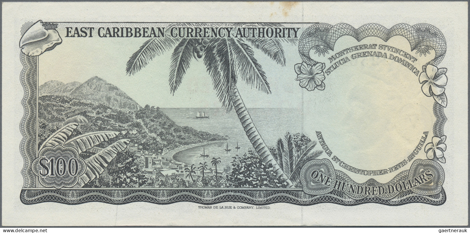 East Caribbean States: East Caribbean Currency Authority, Letter V = St. Vincent - Caribes Orientales