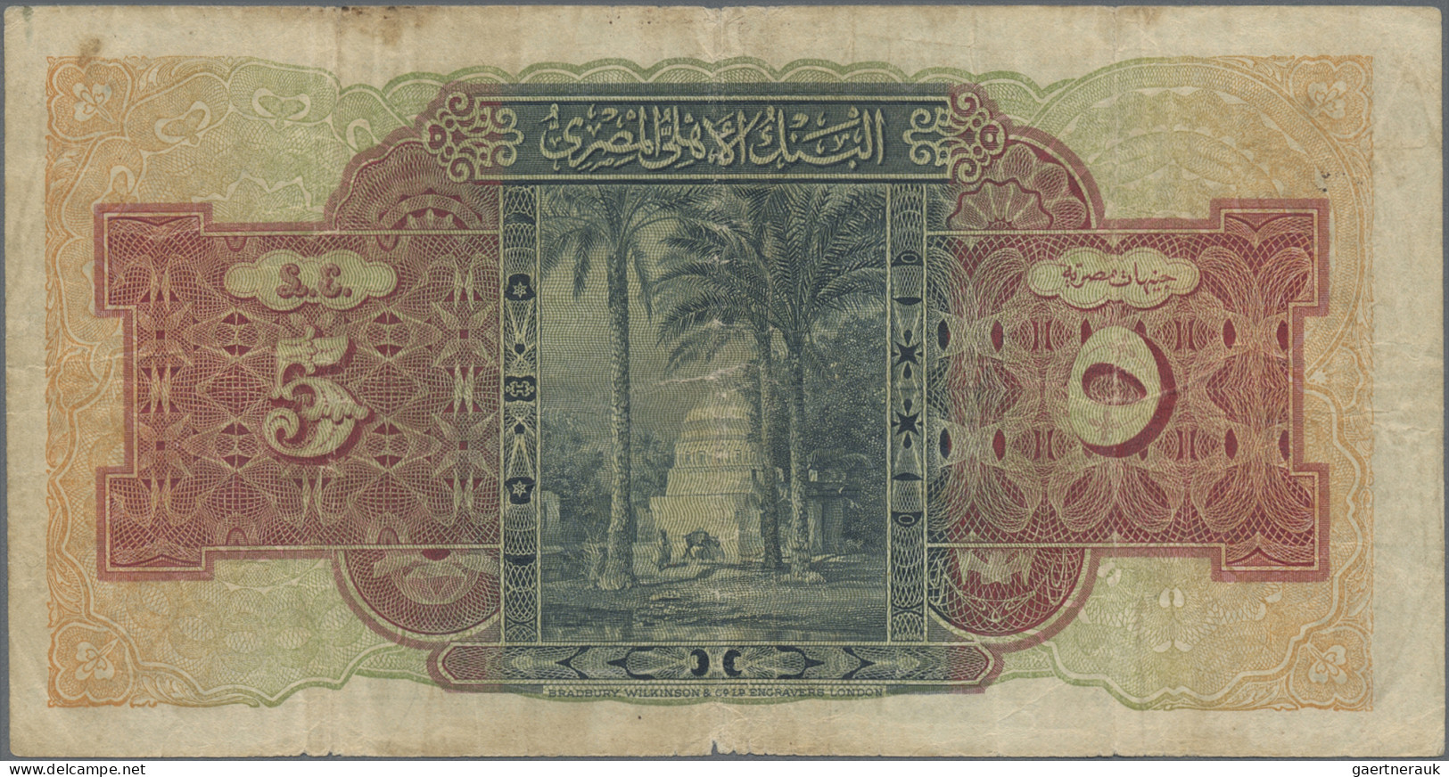 Egypt: National Bank Of Egypt, Lot With 3 Banknotes, Series 1945-1950, With 25 P - Egipto