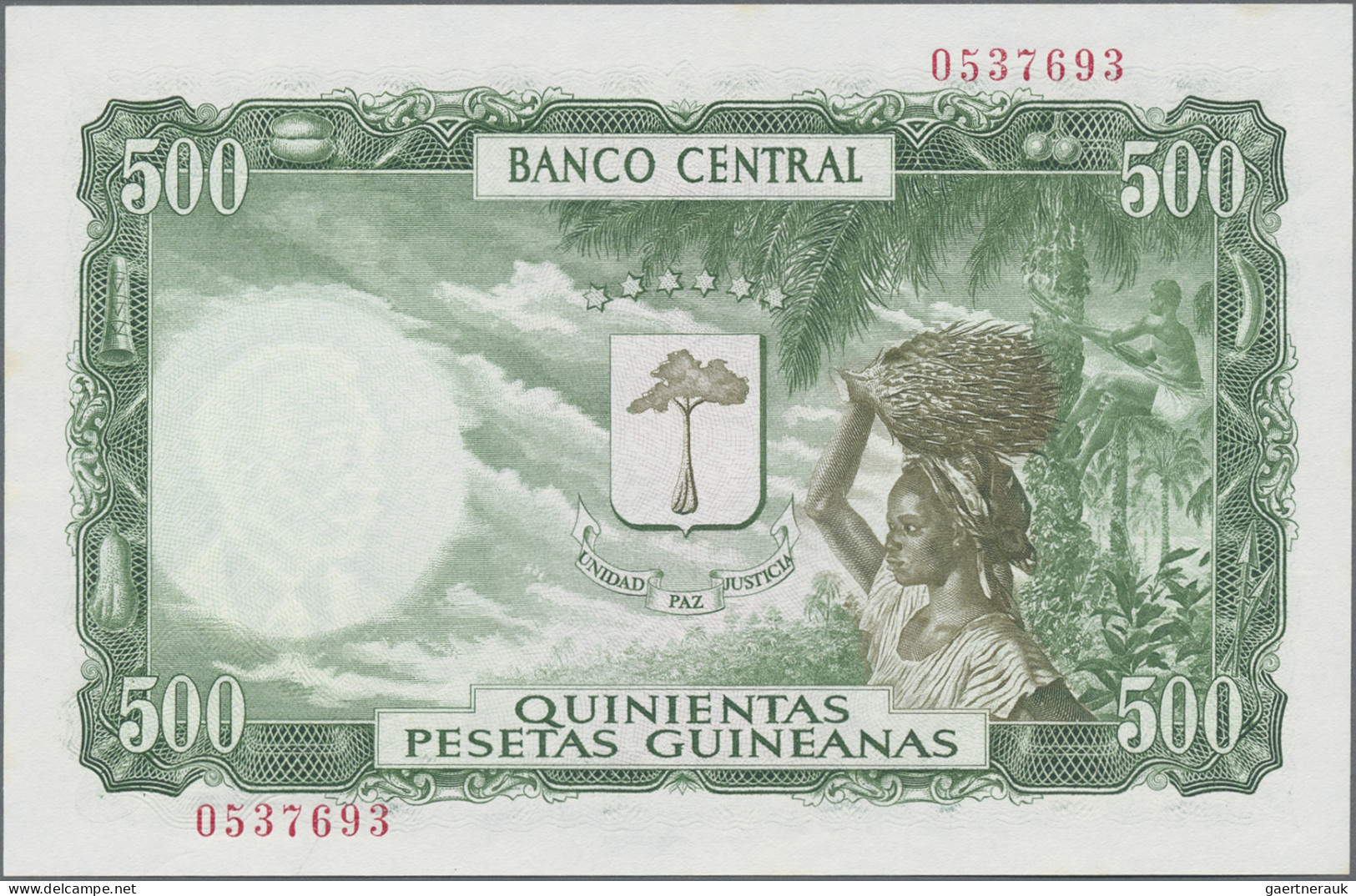 Equatorial Guinea: Banco Central - República De Guinea Ecuatorial, Lot With 100, - Guinea Ecuatorial