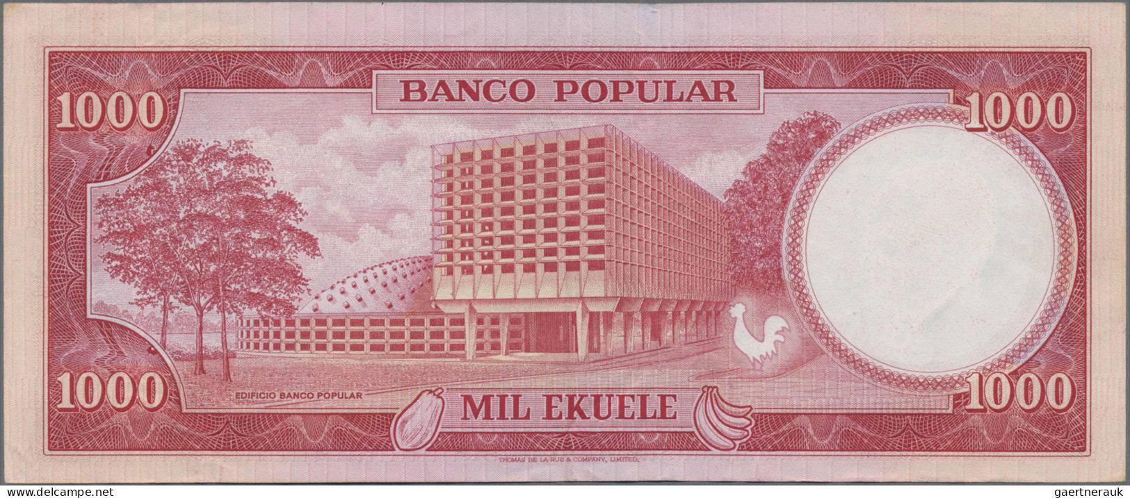 Equatorial Guinea: Banco Popular - República De Guinea Ecuatorial, Lot With 8 Ba - Equatorial Guinea