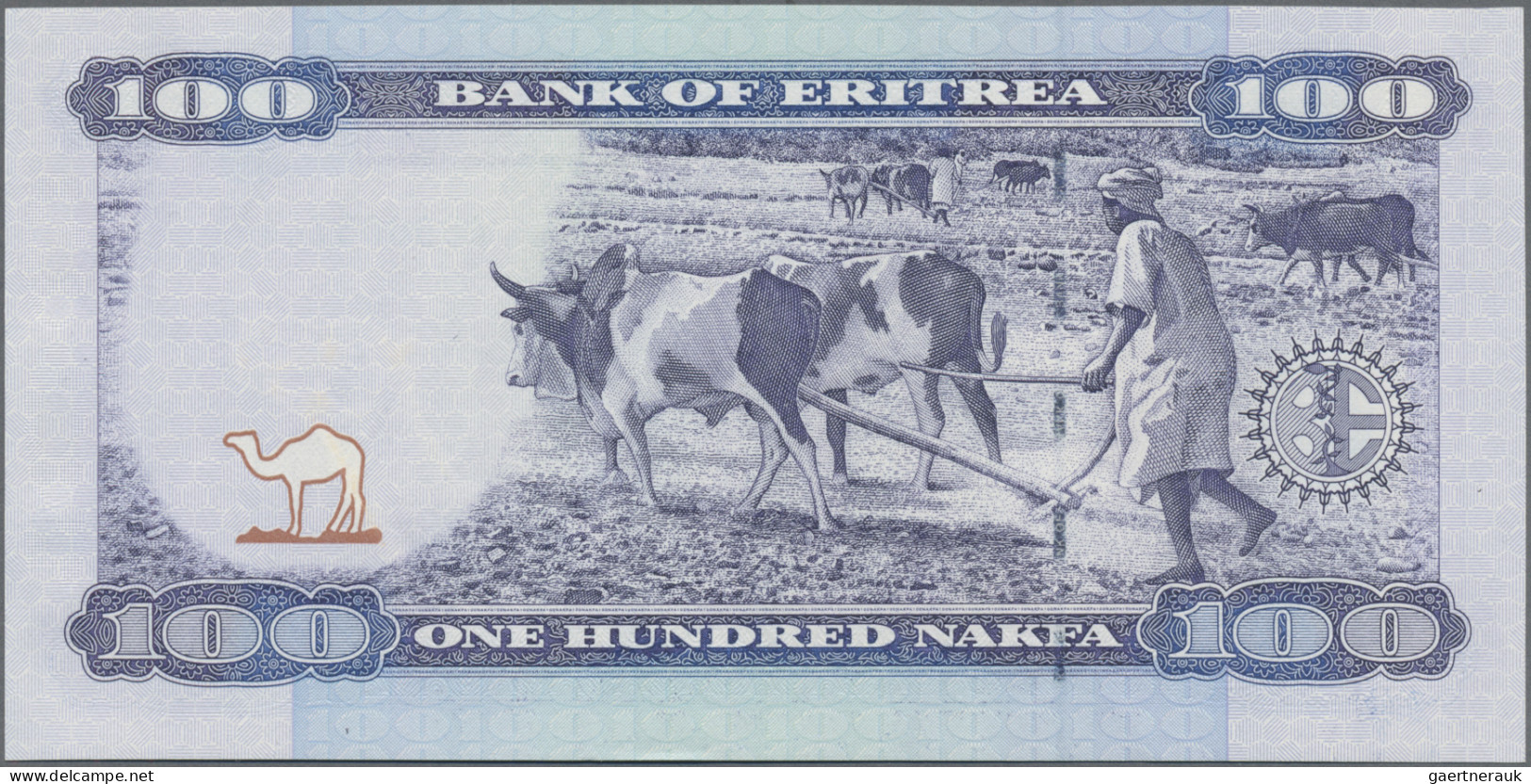 Eritrea: State Of Eritrea, Lot With 9 Banknotes, Including 1, 5, 10, 20, 50 And - Erythrée