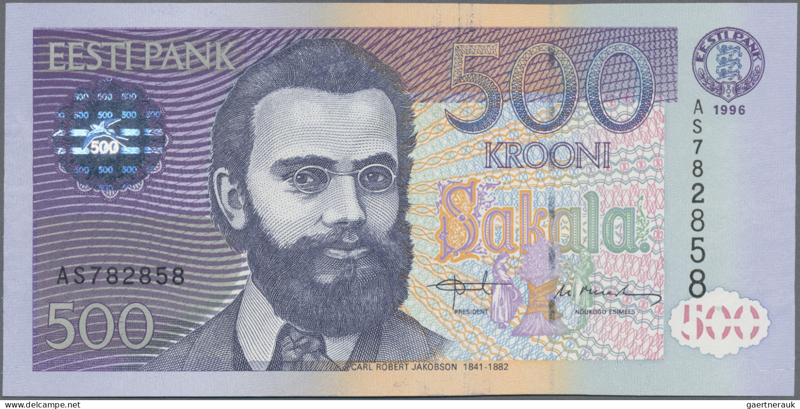 Estonia: Eesti Pank, Lot With 12 Banknotes, Series 1991-1999, With 1, 2, 5, 10, - Estonie