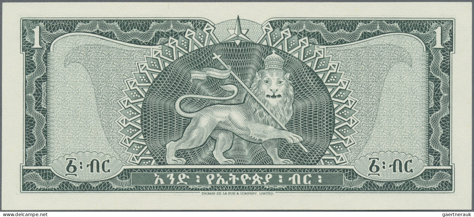 Ethiopia: State Bank Of Ethiopia, Set With 5 Banknotes, Series 1961/66, With 100 - Etiopía