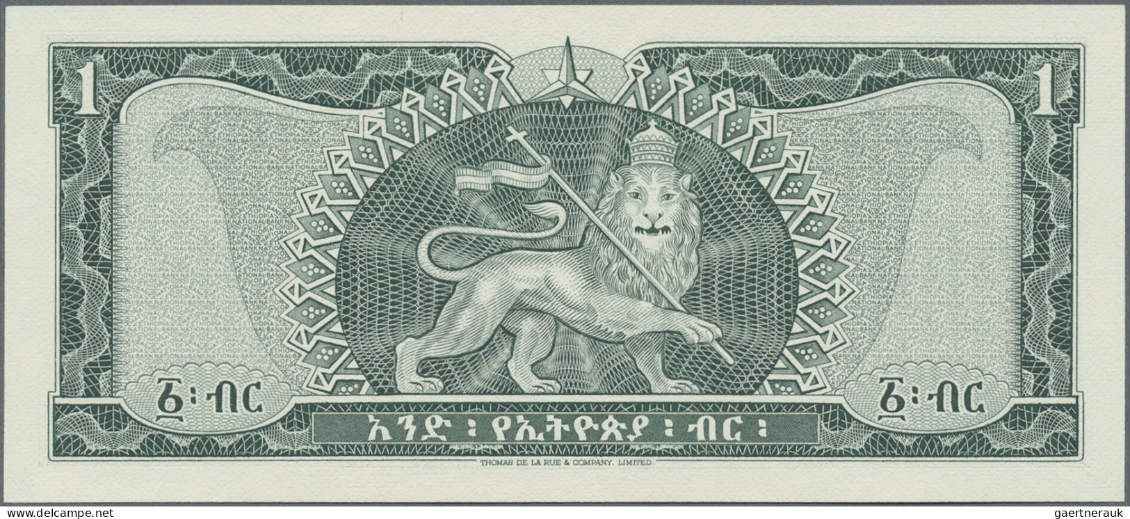 Ethiopia: State Bank Of Ethiopia, Set With 5 Banknotes, Series 1961/66, With 100 - Ethiopie