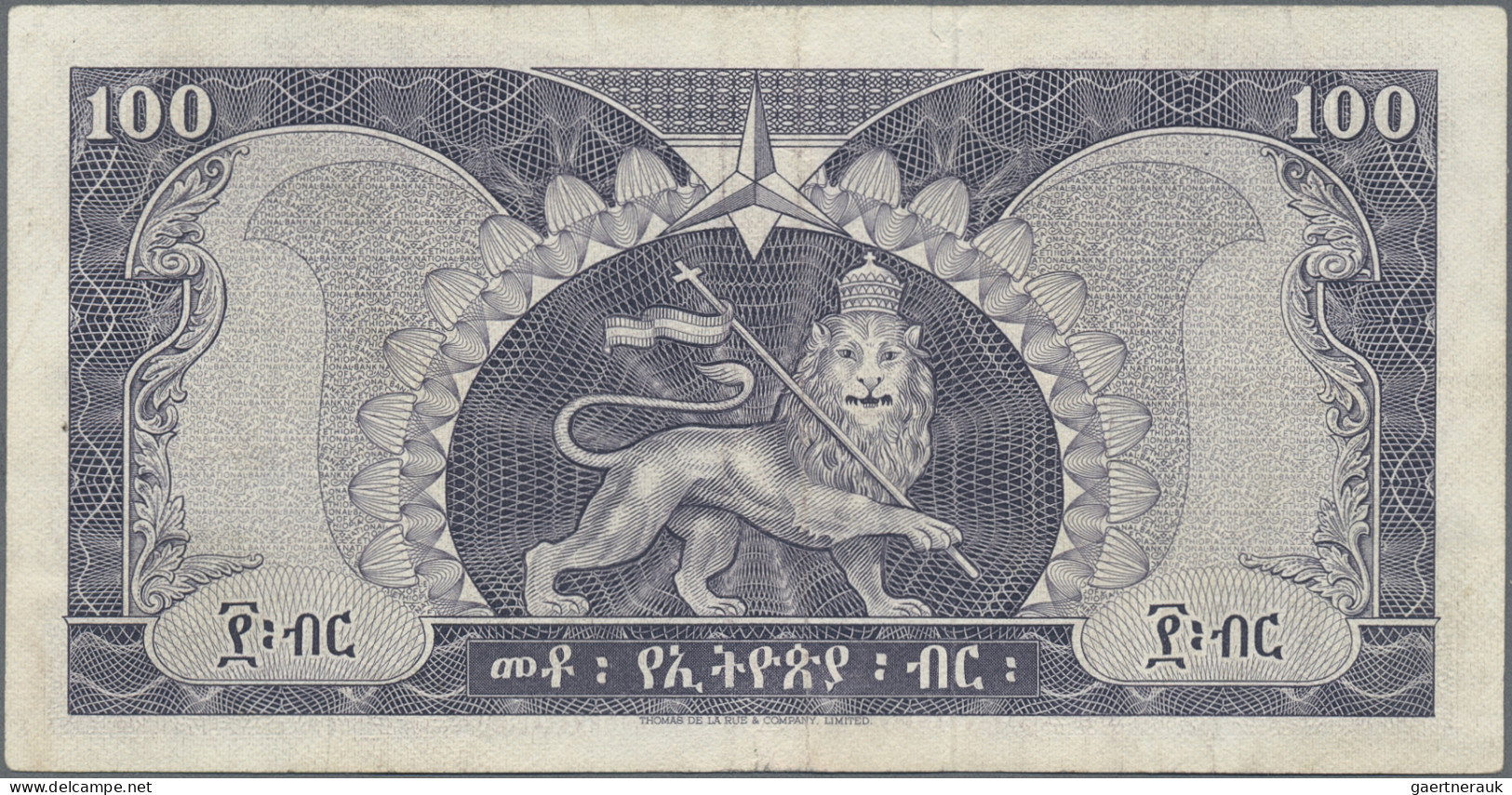 Ethiopia: State Bank of Ethiopia, set with 5 banknotes, series 1961/66, with 100