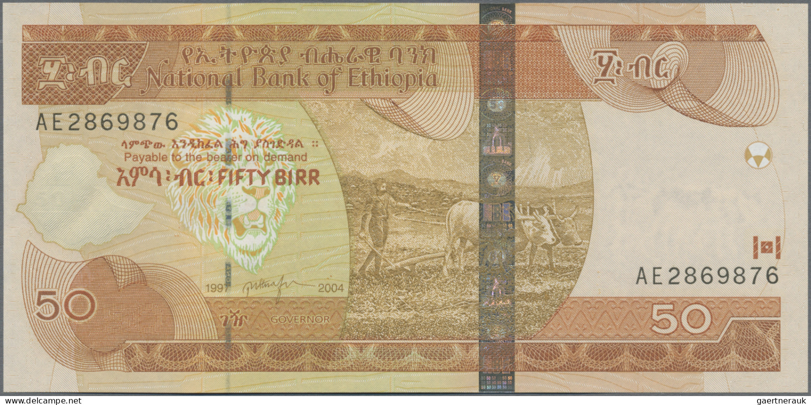 Ethiopia: National Bank Of Ethiopia, Lot With 15 Banknotes, Series 1976-2011, Co - Etiopía