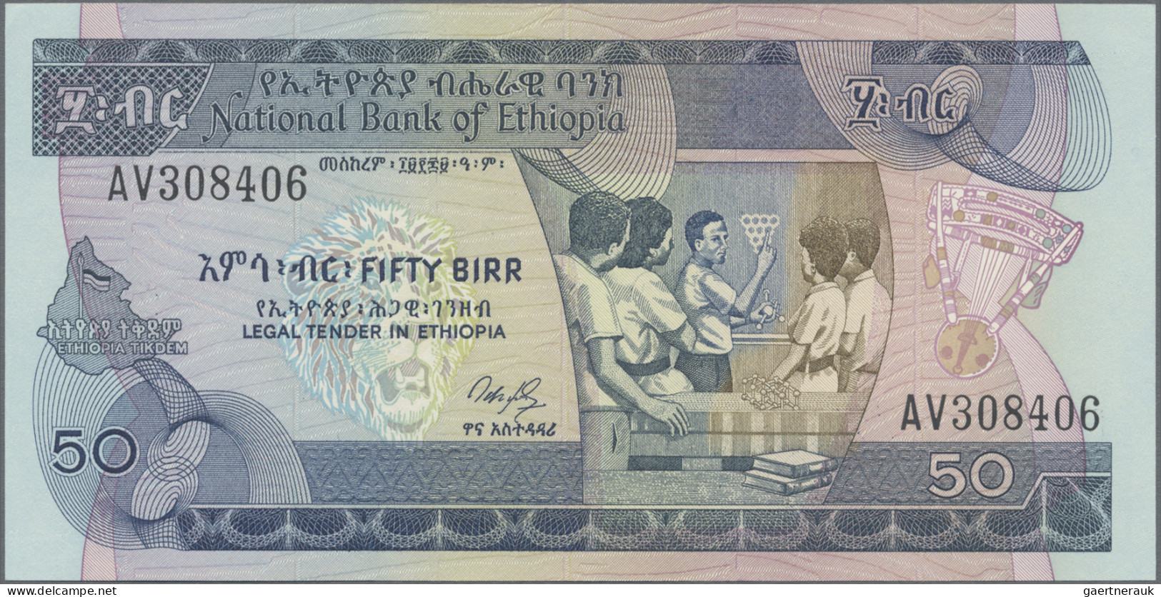 Ethiopia: National Bank Of Ethiopia, Lot With 15 Banknotes, Series 1976-2011, Co - Aethiopien