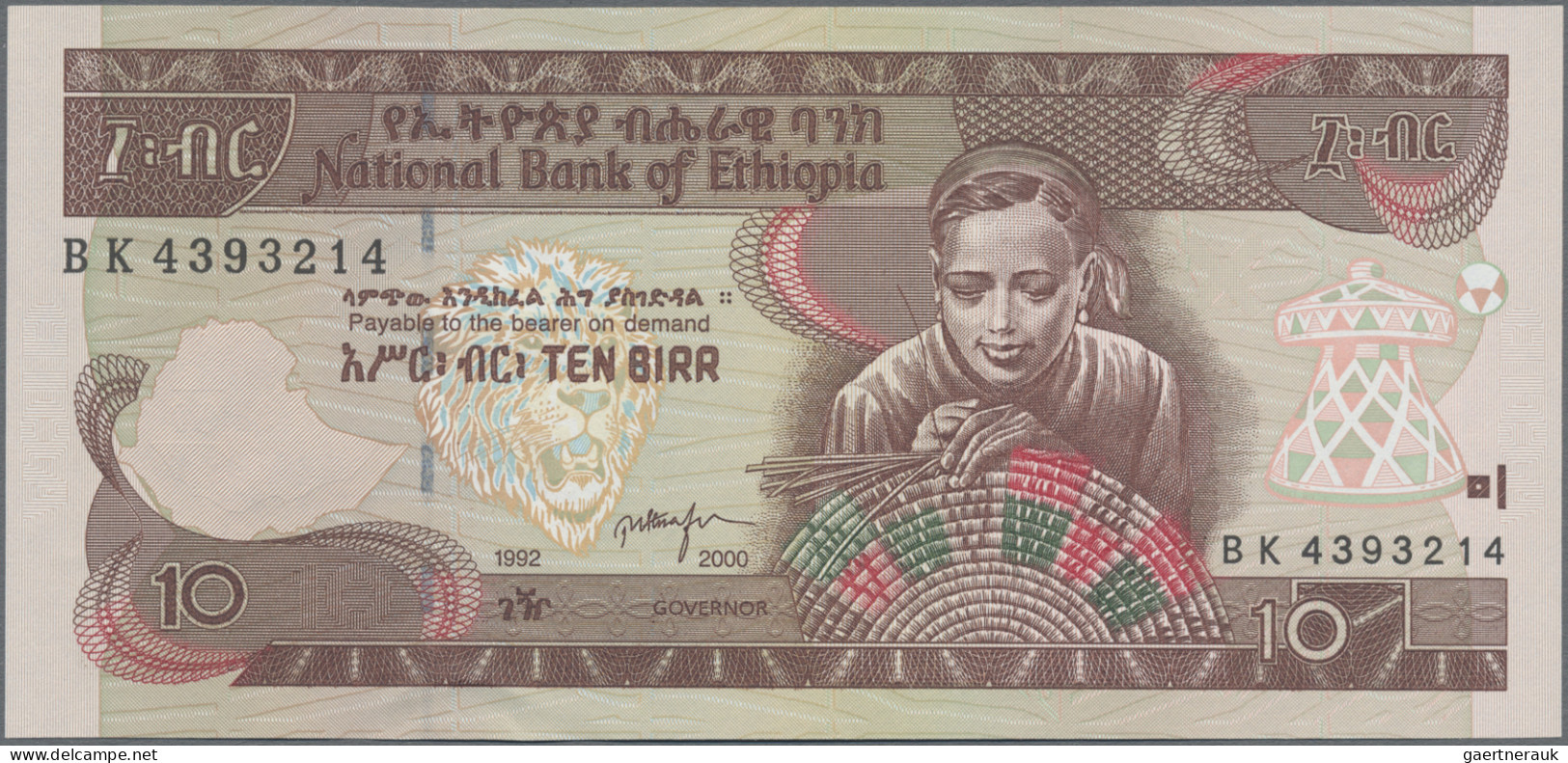 Ethiopia: National Bank Of Ethiopia, Lot With 15 Banknotes, Series 1976-2011, Co - Ethiopië