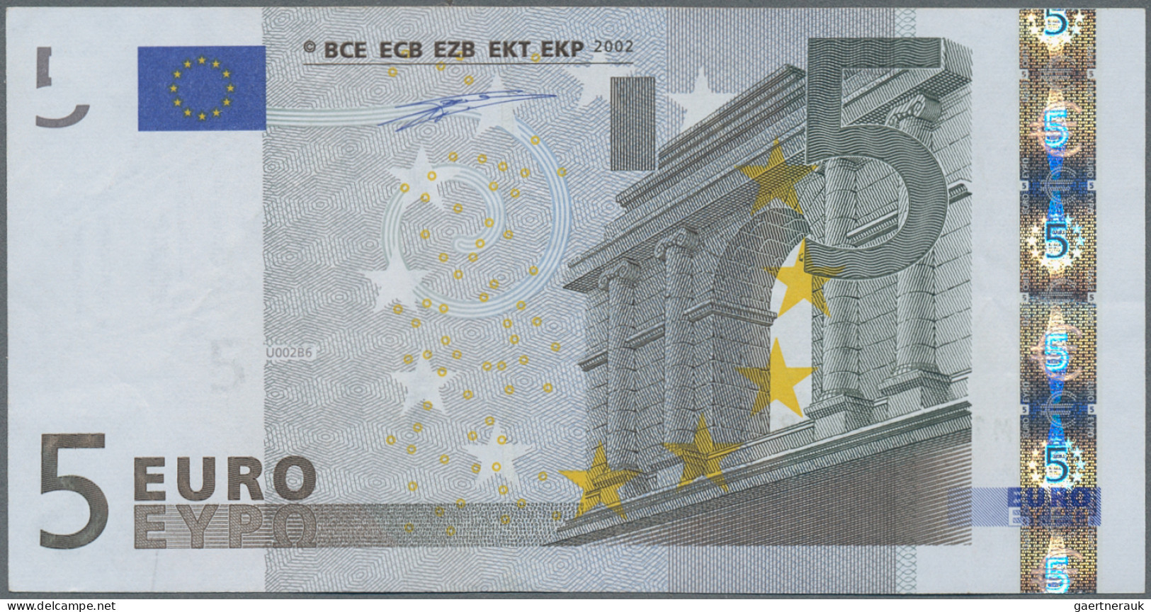 Euro Bank Notes: European Central Bank, Lot With 5 Banknotes And 2 Advertising N - Otros & Sin Clasificación