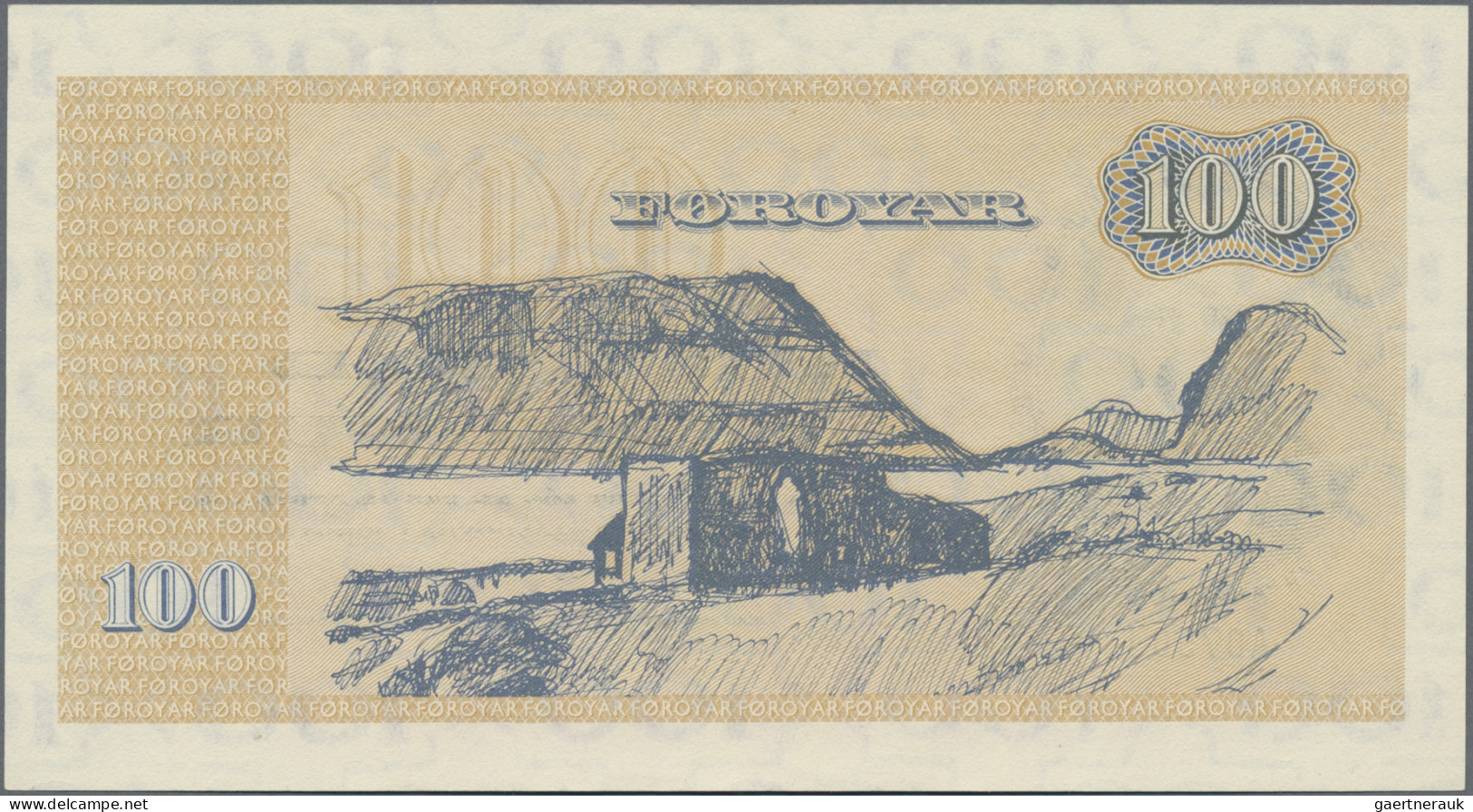 Faeroe Islands: Faeroe Islands Government, Very Nice Lot With 4 Banknotes, 1975- - Féroé (Iles)