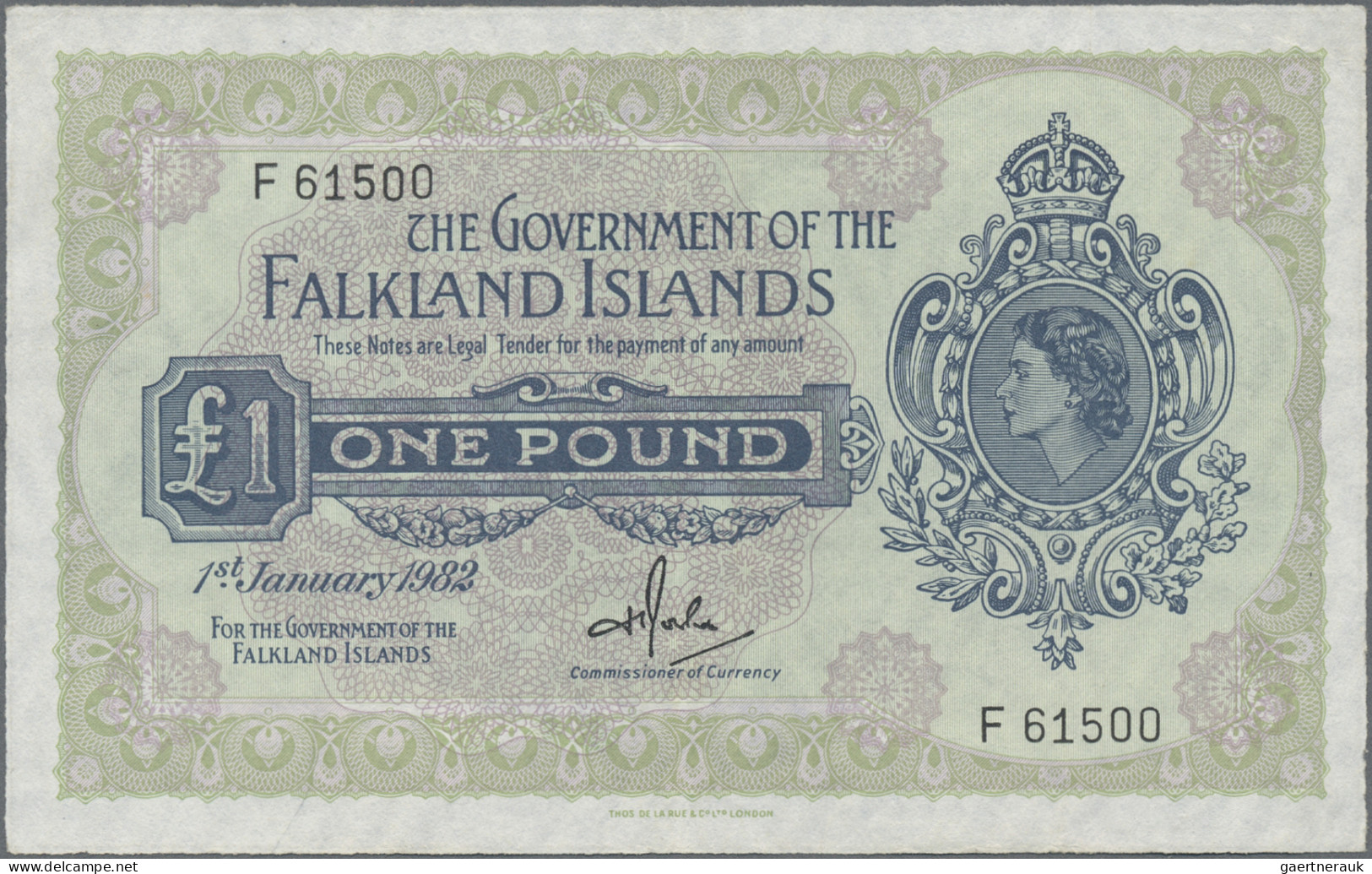 Falkland Islands: The Government Of The Falkland Islands, Pair With 50 Pence 197 - Islas Malvinas