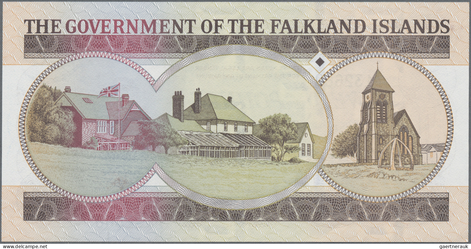 Falkland Islands: The Government of the Falkland Islands, set with 5 banknotes,