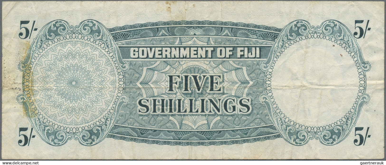 Fiji - Bank Notes: Government Of Fiji, Nice Lot With 6 Banknotes, Series 1957-19 - Fidschi