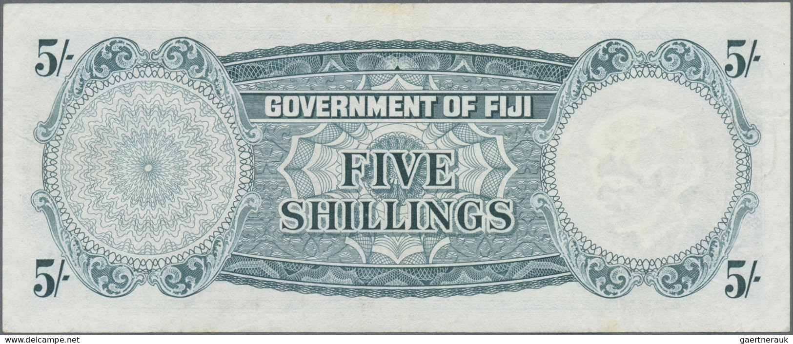 Fiji - Bank notes: Government of Fiji, nice lot with 6 banknotes, series 1957-19