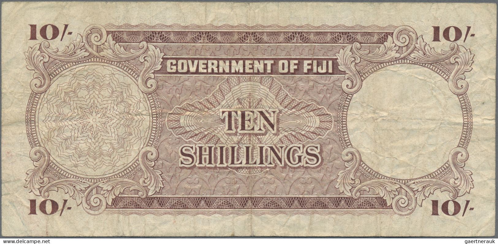 Fiji - Bank notes: Government of Fiji, nice lot with 6 banknotes, series 1957-19