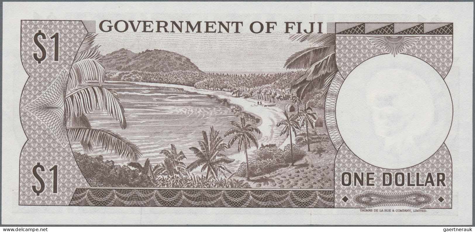 Fiji - Bank notes: Government of Fiji, lot with 7 banknotes, series 1968-1974, w