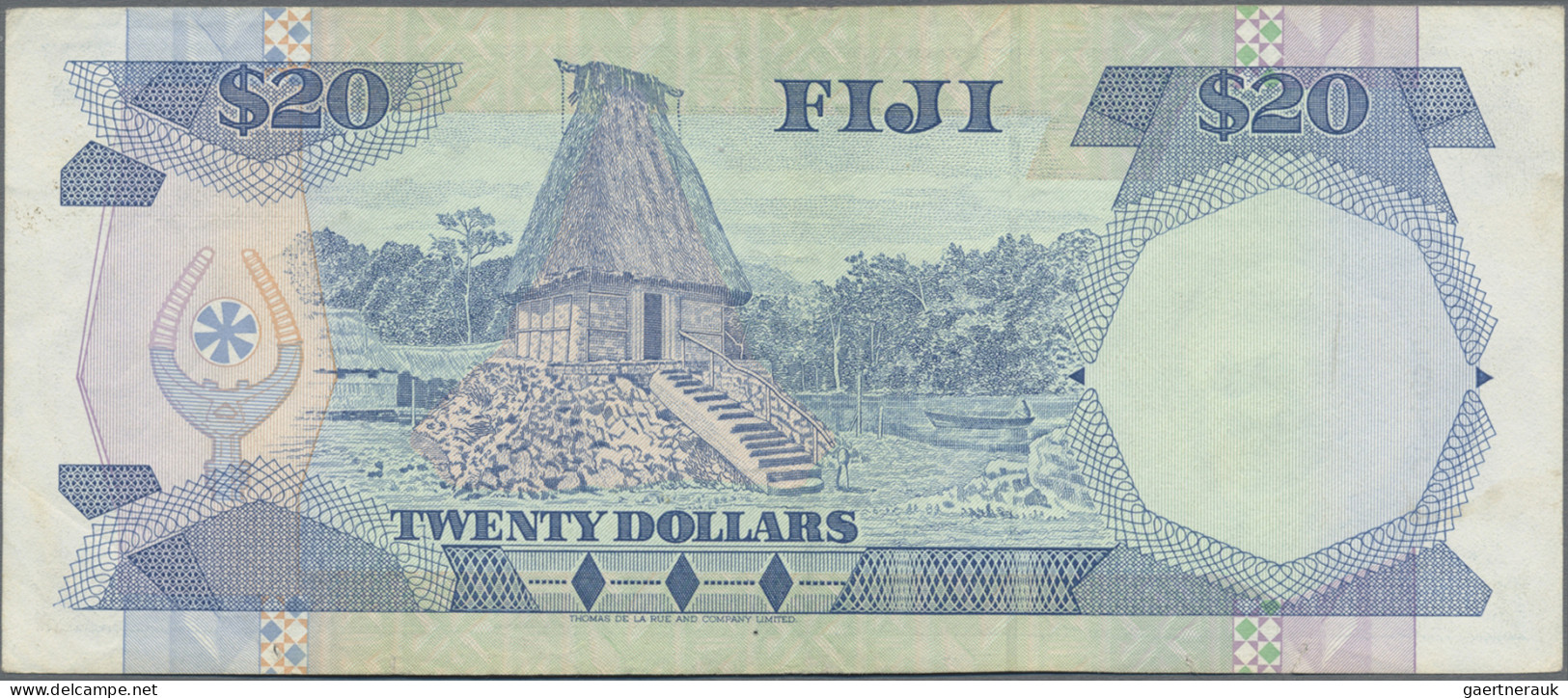 Fiji - Bank Notes: Central Monetary Authority Of Fiji, Lot With 17 Banknotes, Se - Fidji