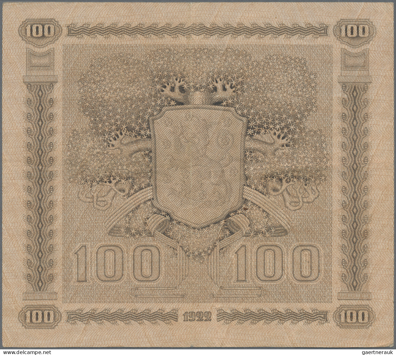 Finland: Finlands Bank, very nice lot with 6 banknotes, series 1909-1935, compri