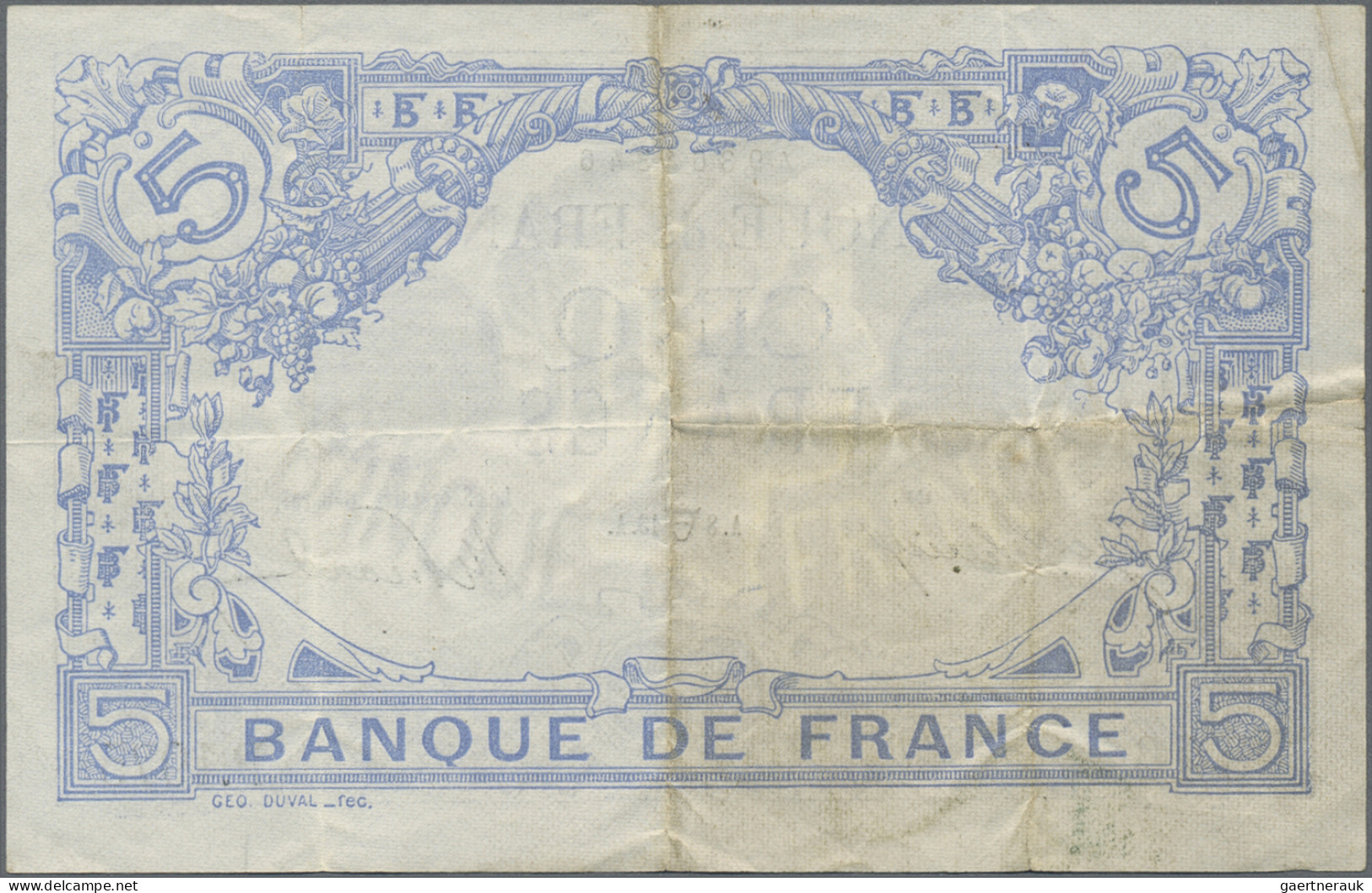 France: Banque De France, 5 Francs 1913, P.70, Still Nice With Strong Paper And - 1955-1959 Aufdrucke Neue Francs