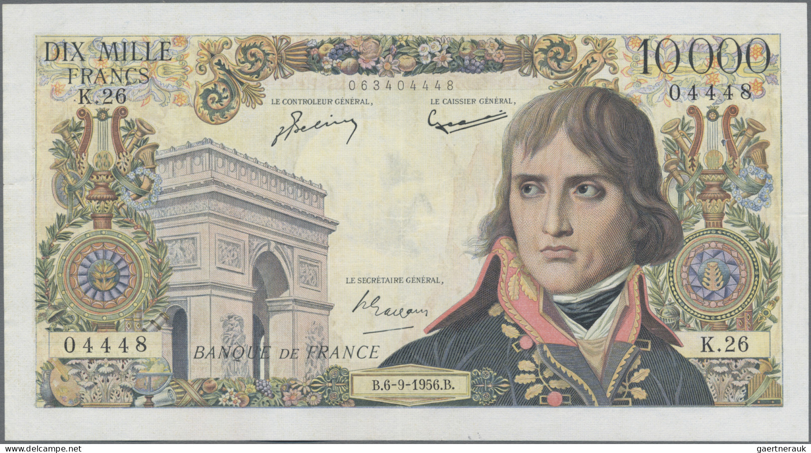 France: Banque De France, Lot With 7 Banknotes, Series 1954-1962, With 2x 500 Fr - 1955-1959 Aufdrucke Neue Francs