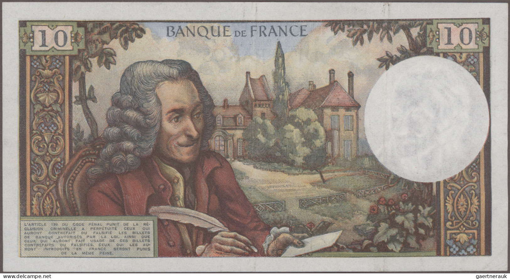 France: Banque De France, Giant Lot With 33 Banknotes, Series 1966-1997, Compris - Autres & Non Classés