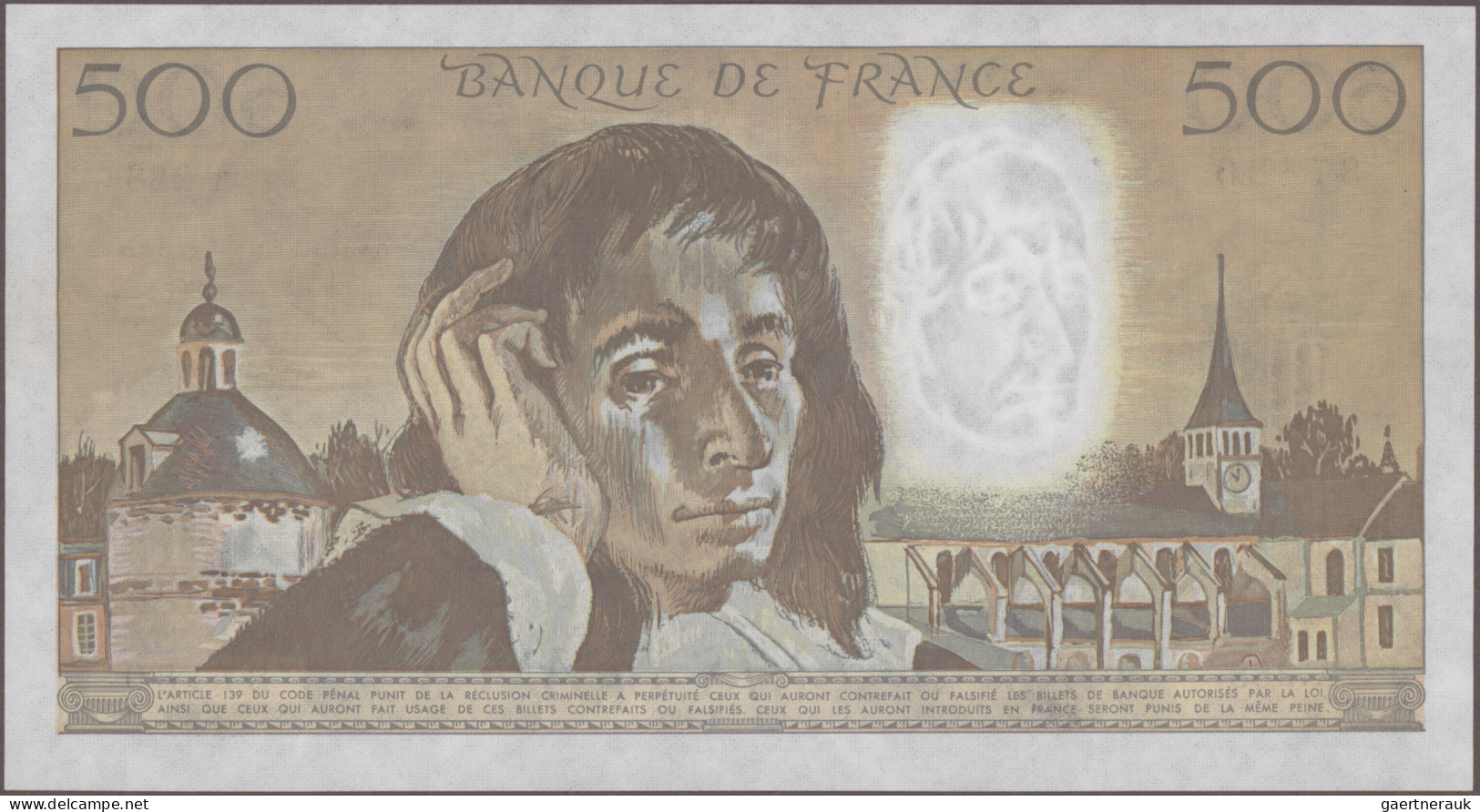 France: Banque de France, giant lot with 33 banknotes, series 1966-1997, compris