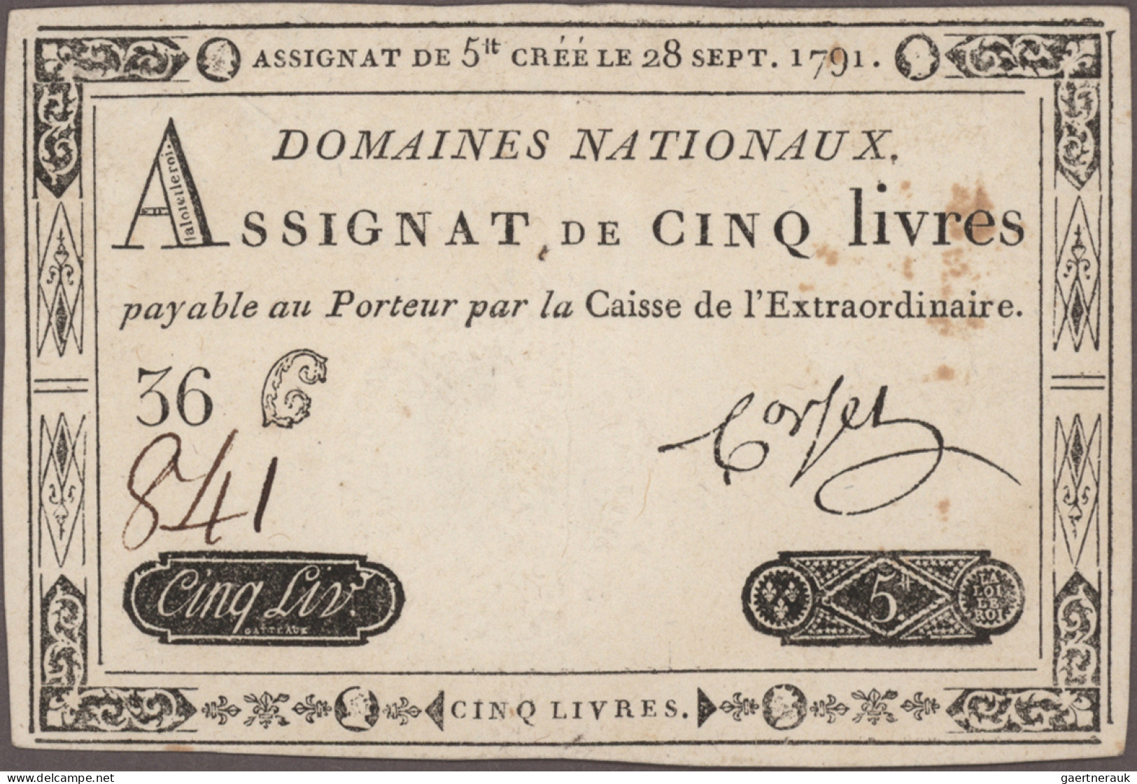 France: Huge Lot With 21 Different French Assignats, Series 1791-1796 And 1 Bank - Sonstige & Ohne Zuordnung