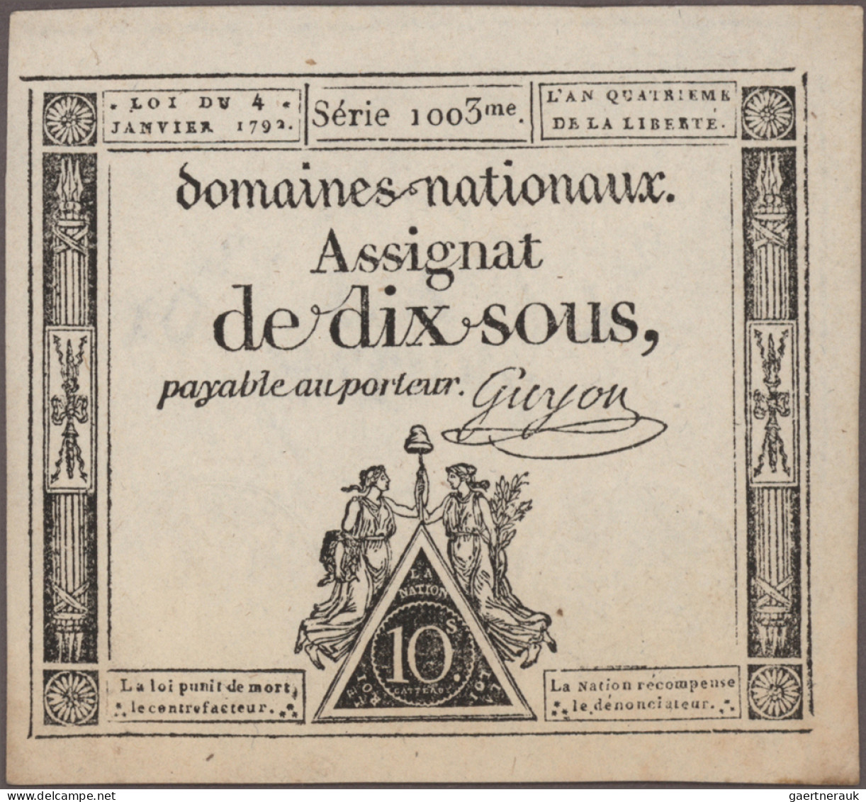 France: Huge Lot With 21 Different French Assignats, Series 1791-1796 And 1 Bank - Sonstige & Ohne Zuordnung