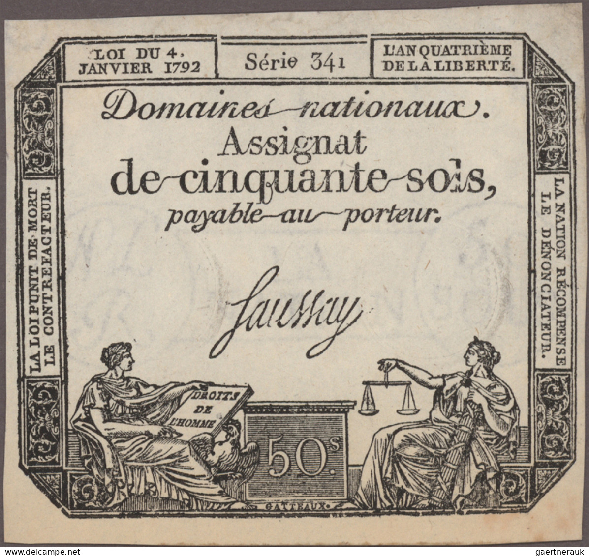 France: Huge Lot With 21 Different French Assignats, Series 1791-1796 And 1 Bank - Autres & Non Classés