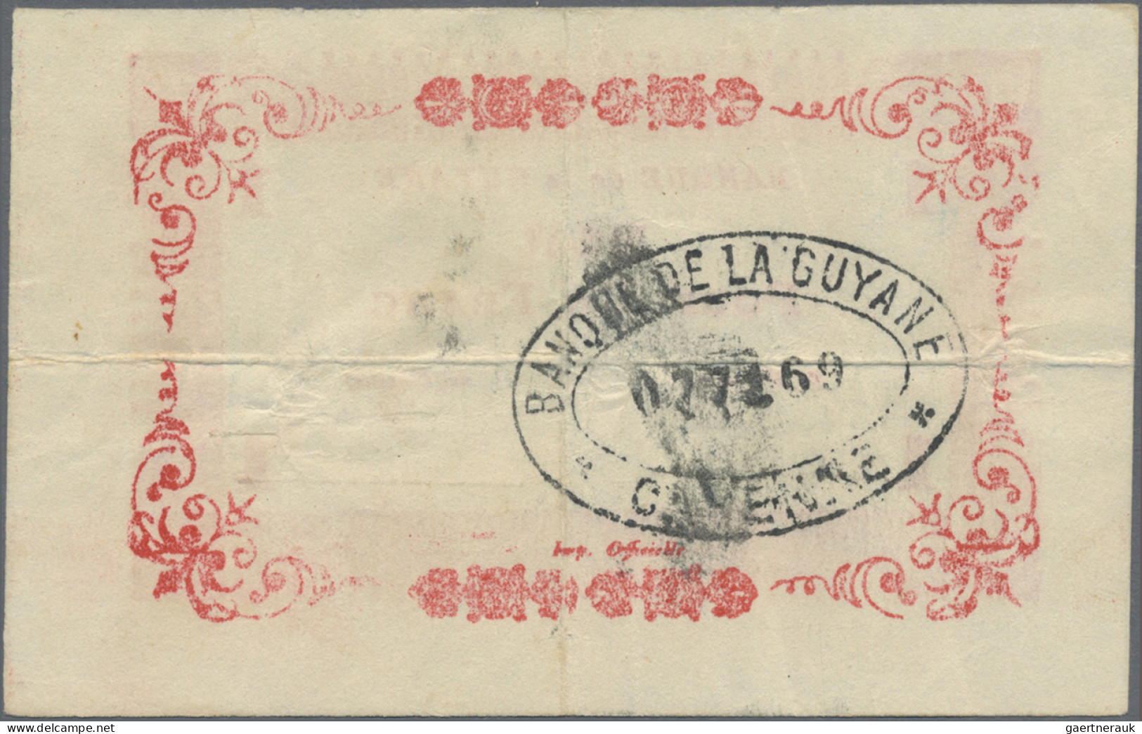 French Guiana: Banque De La Guyane, 1 Franc ND(1942), P.11, Still Nice Condition - French Guiana