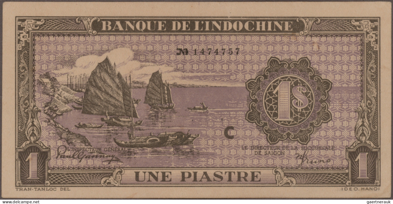 French Indochina - Bank Notes: Banque De L'Indo-Chine, Lot With 16 Banknotes, 1- - Indochine