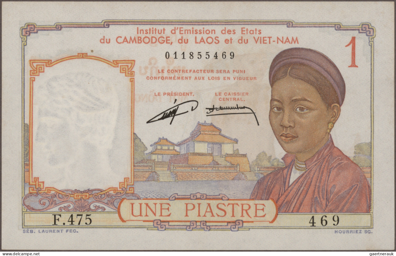 French Indochina - Bank Notes: Gouvernement Général De L'Indochine And Institut - Indochine