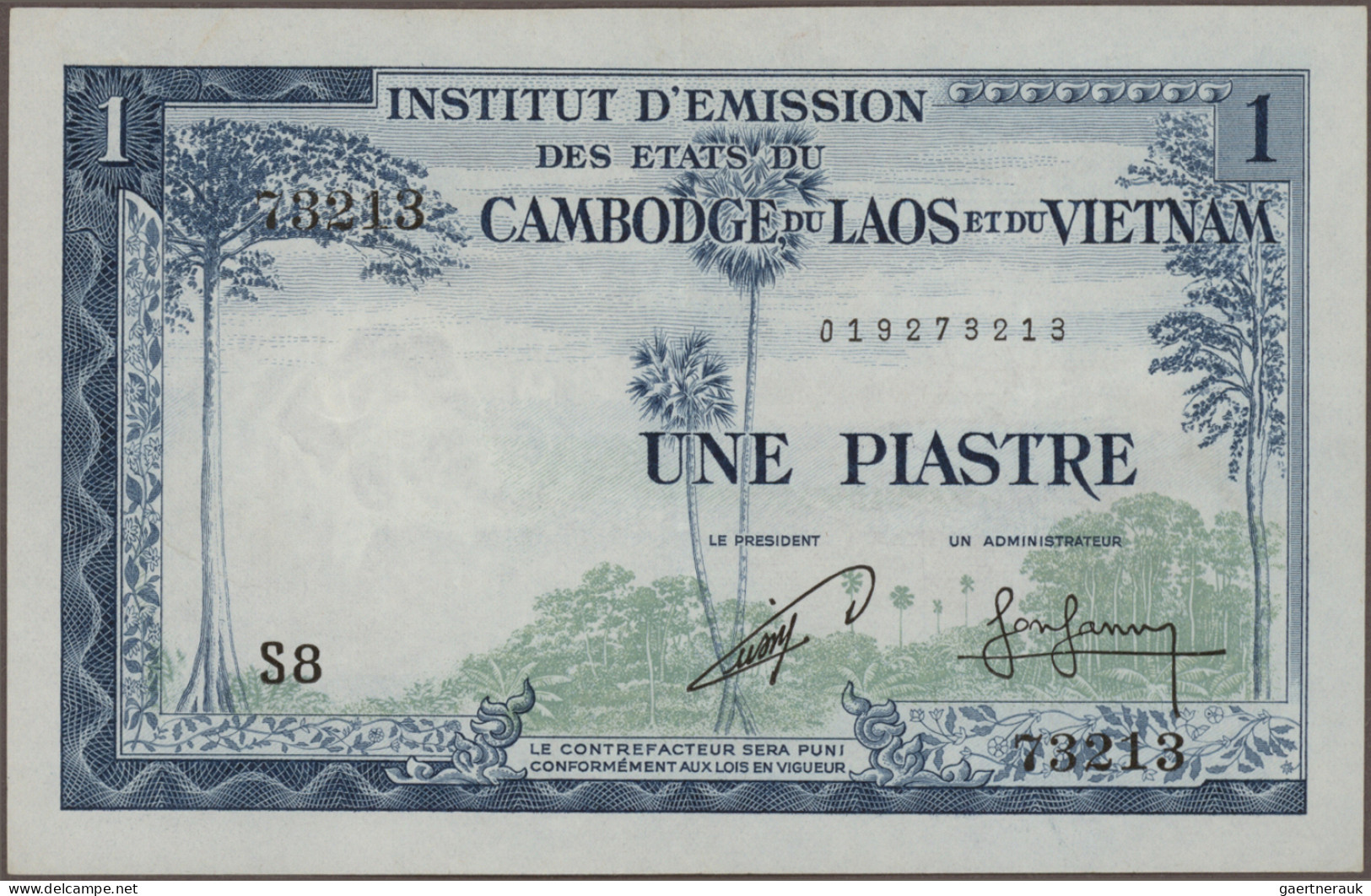French Indochina - Bank Notes: Gouvernement Général De L'Indochine And Institut - Indochine