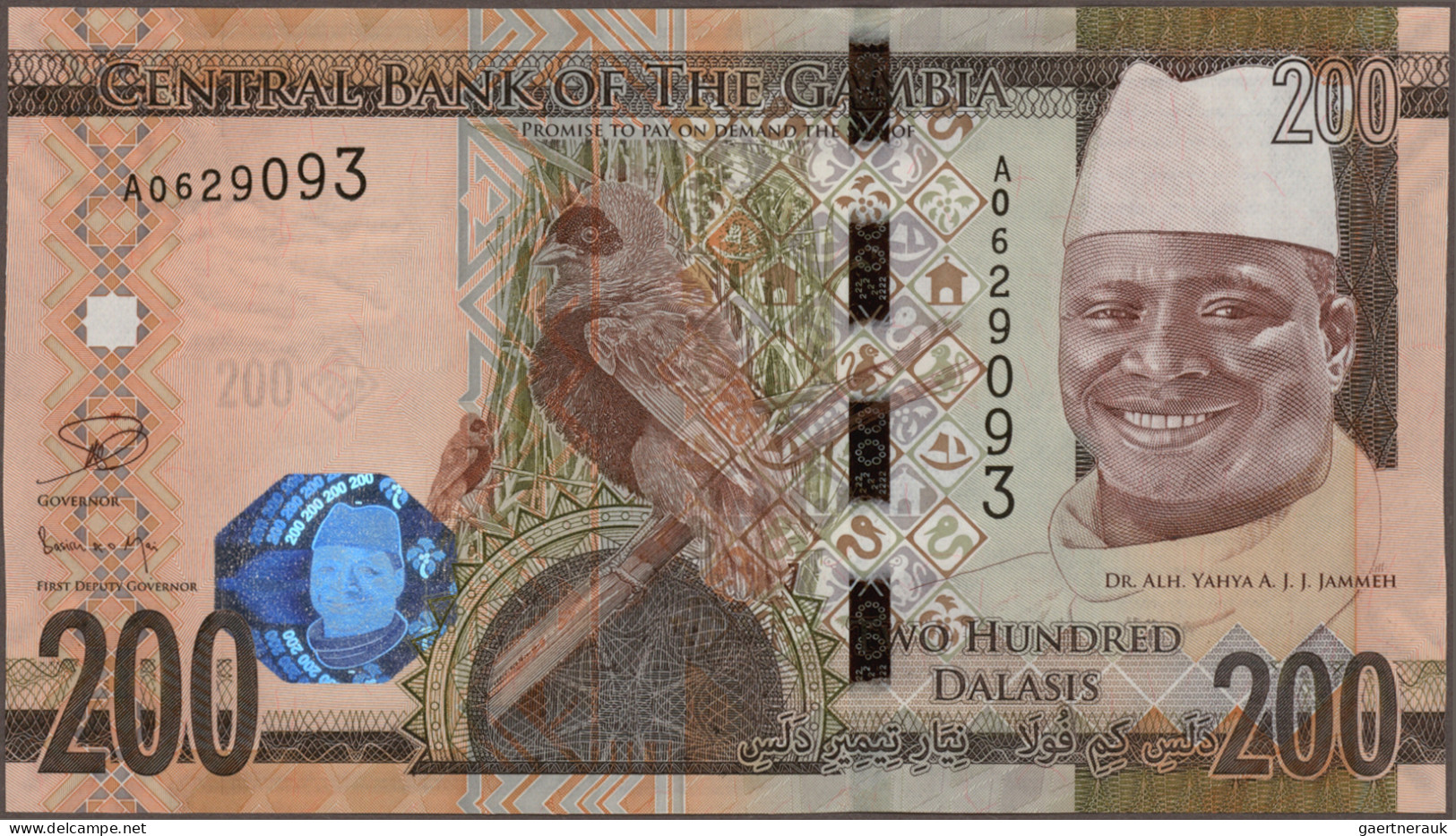 The Gambia: Central Bank Of The Gambia, Lot With 24 Banknotes, Series 1995-2015, - Gambie