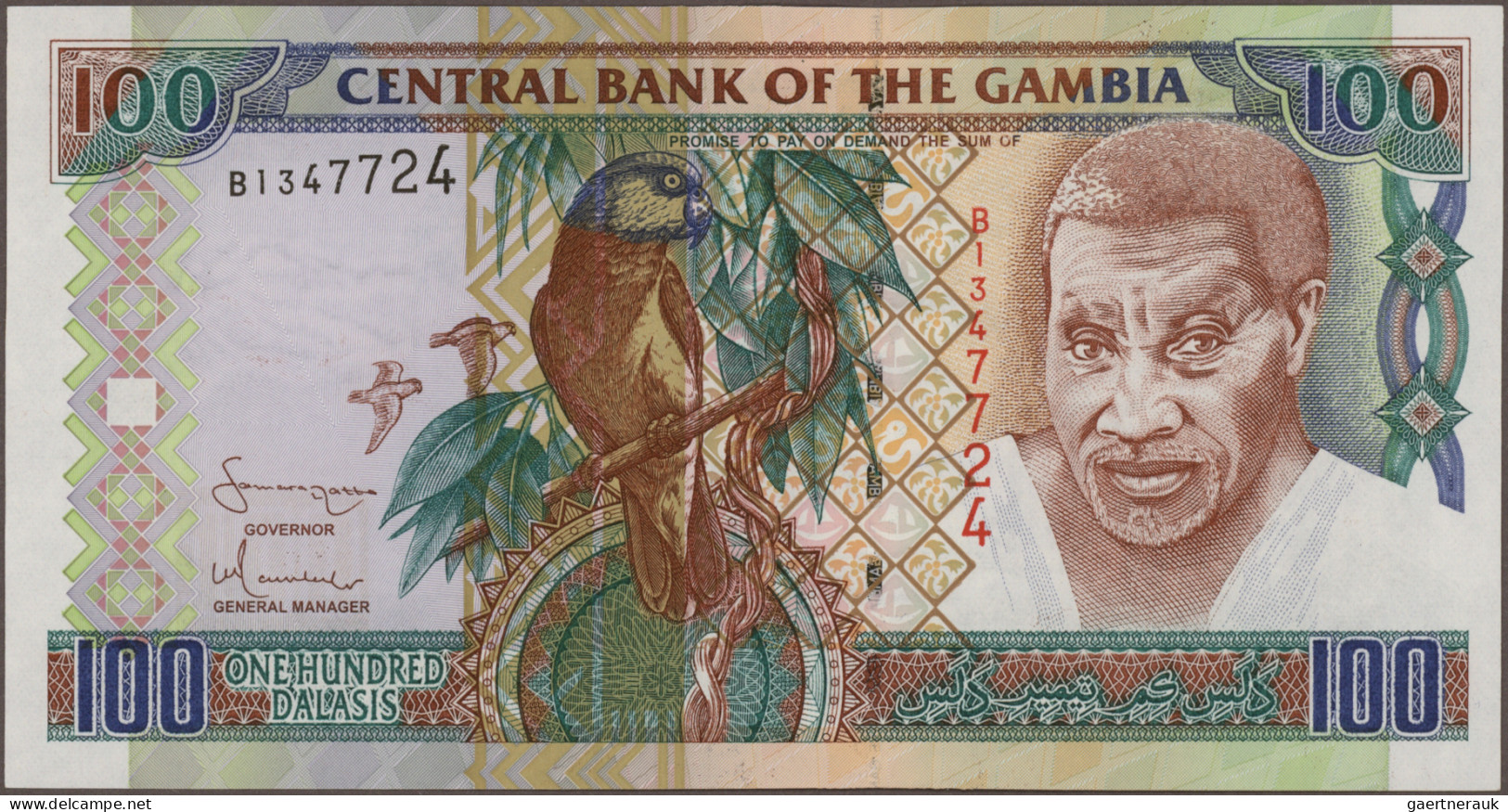 The Gambia: Central Bank Of The Gambia, Lot With 24 Banknotes, Series 1995-2015, - Gambia