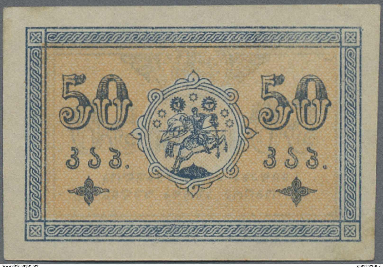 Georgia: Autonomous Georgian Republic, Nice Lot With 50 Kopeks, 1, 3 And 1.000 R - Georgien