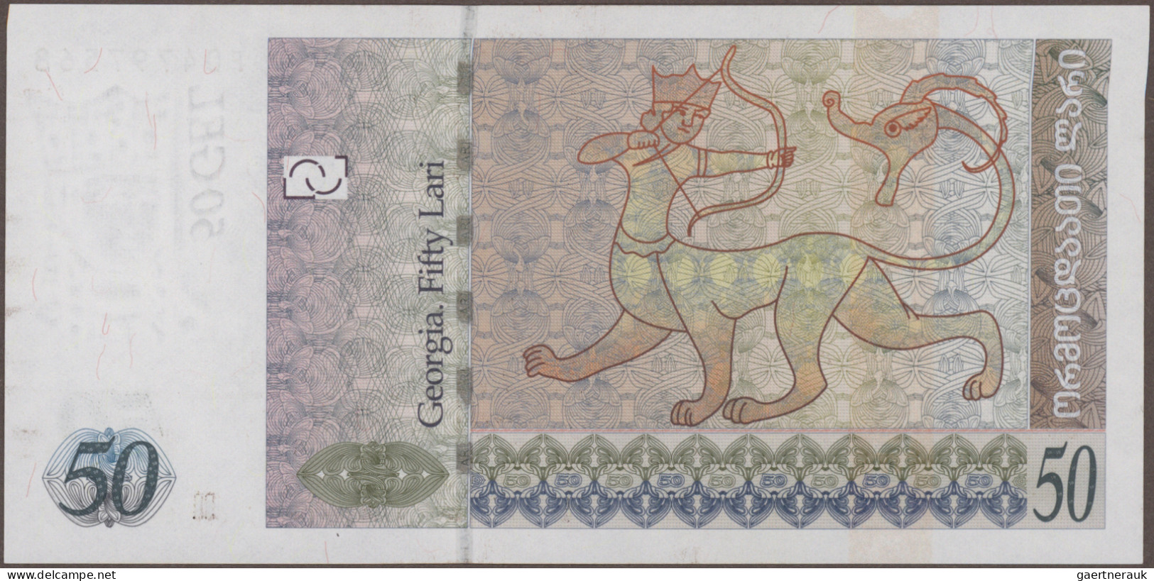 Georgia: Georgian National Bank, Lot With 10 Banknotes, Series 1995-2014, Consis - Géorgie