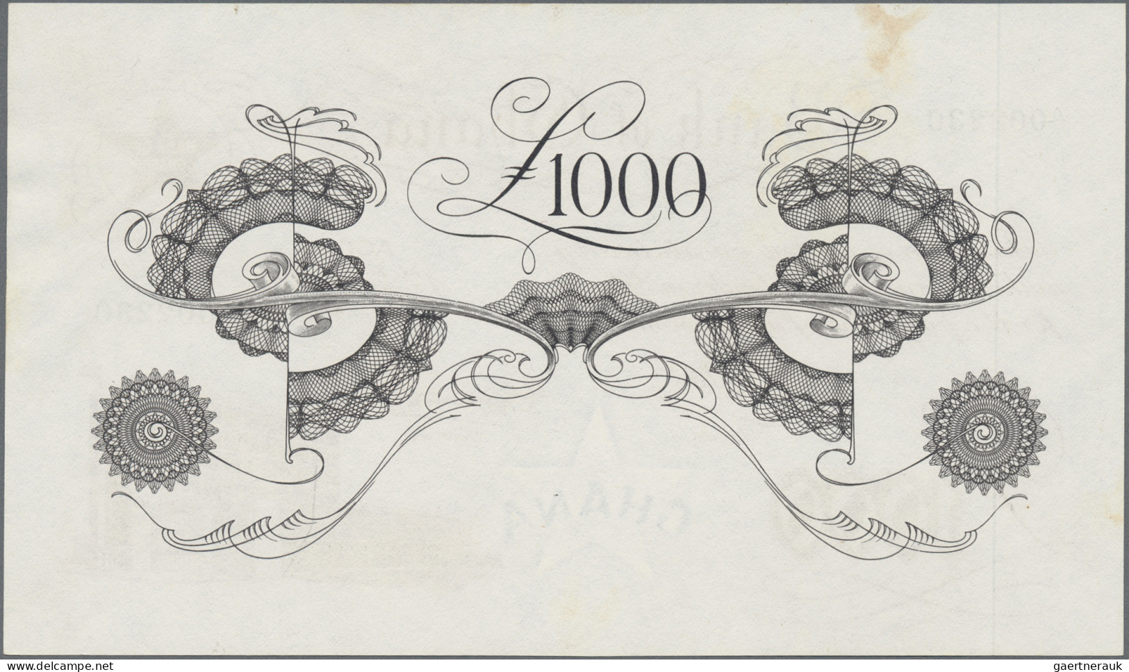 Ghana: Bank Of Ghana, 1.000 Pounds 1958, P.4, Almost Perfect With A Small Stain - Ghana